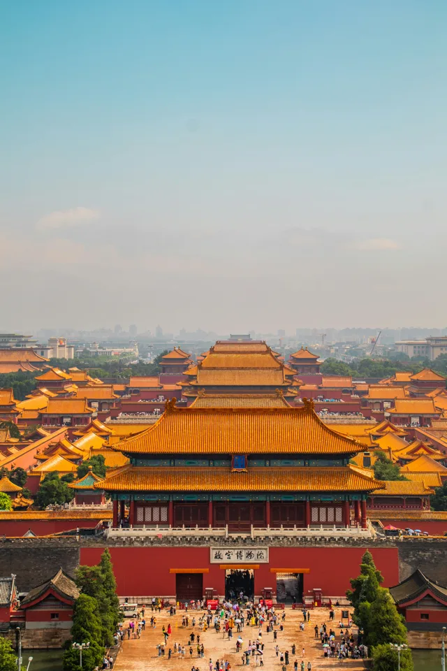 An iconic Beijing cityscape with historic architecture