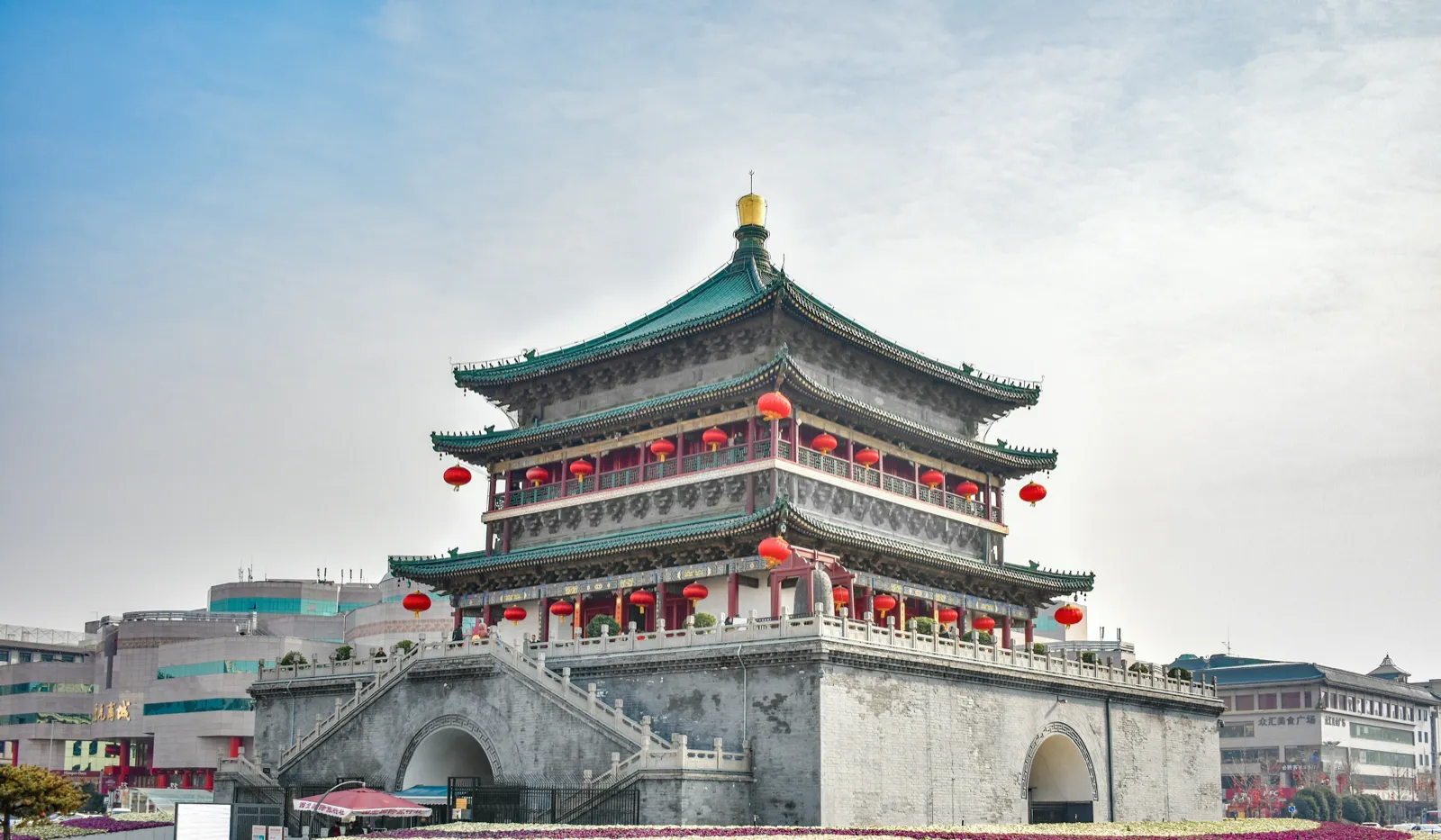 The Bell Tower of Xi’an at dusk